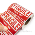Lijmstickers zorg waarschuwing fragiele stickers labels